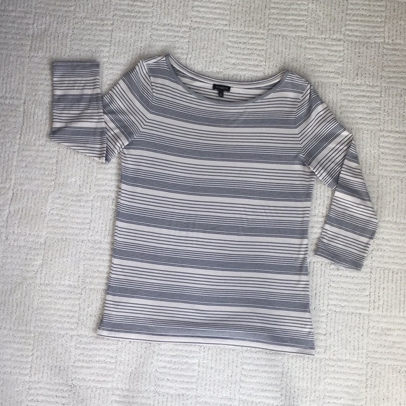 Talbots Blue Stripe Tee - Picture 2 of 6